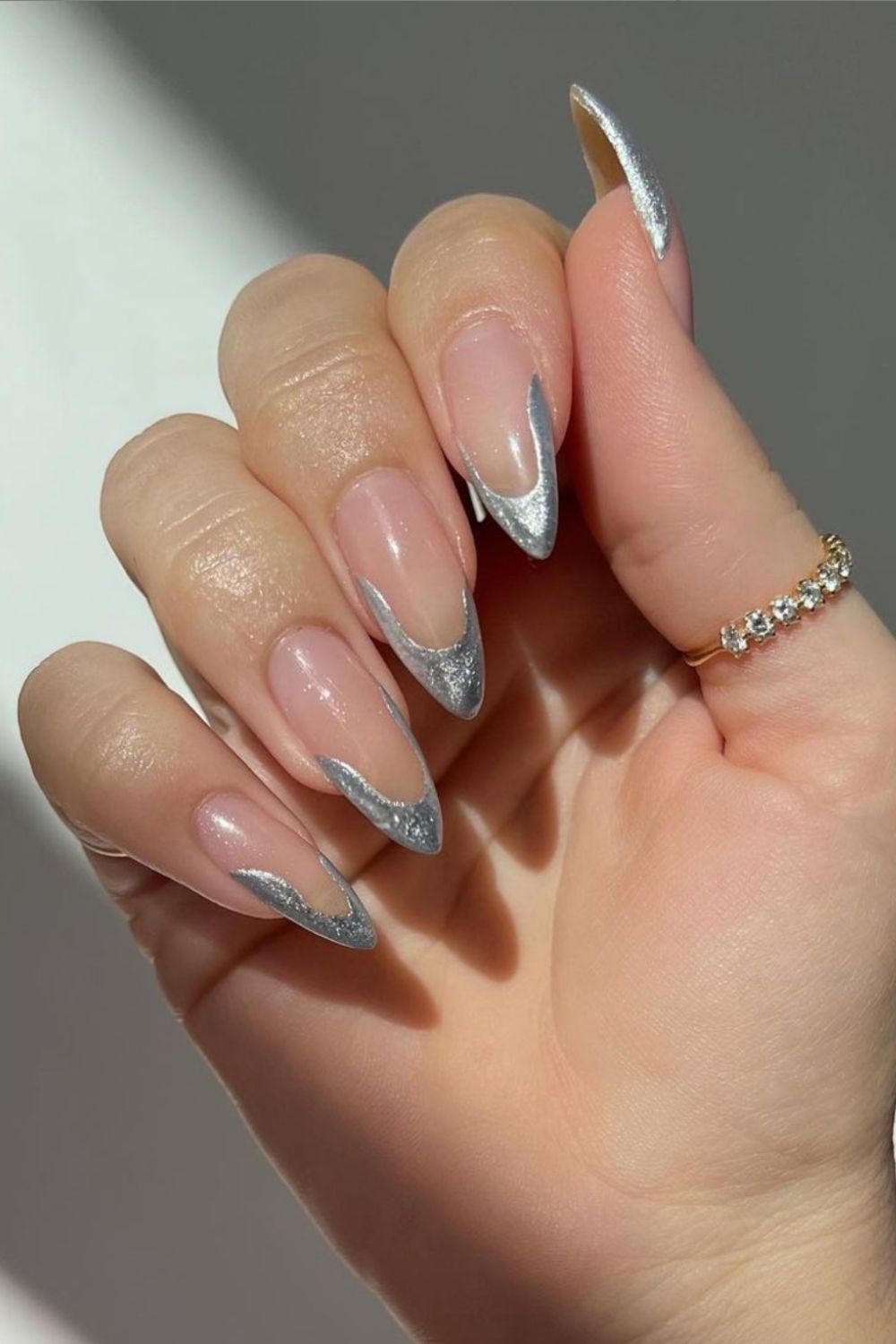 Elegant Silver Nails