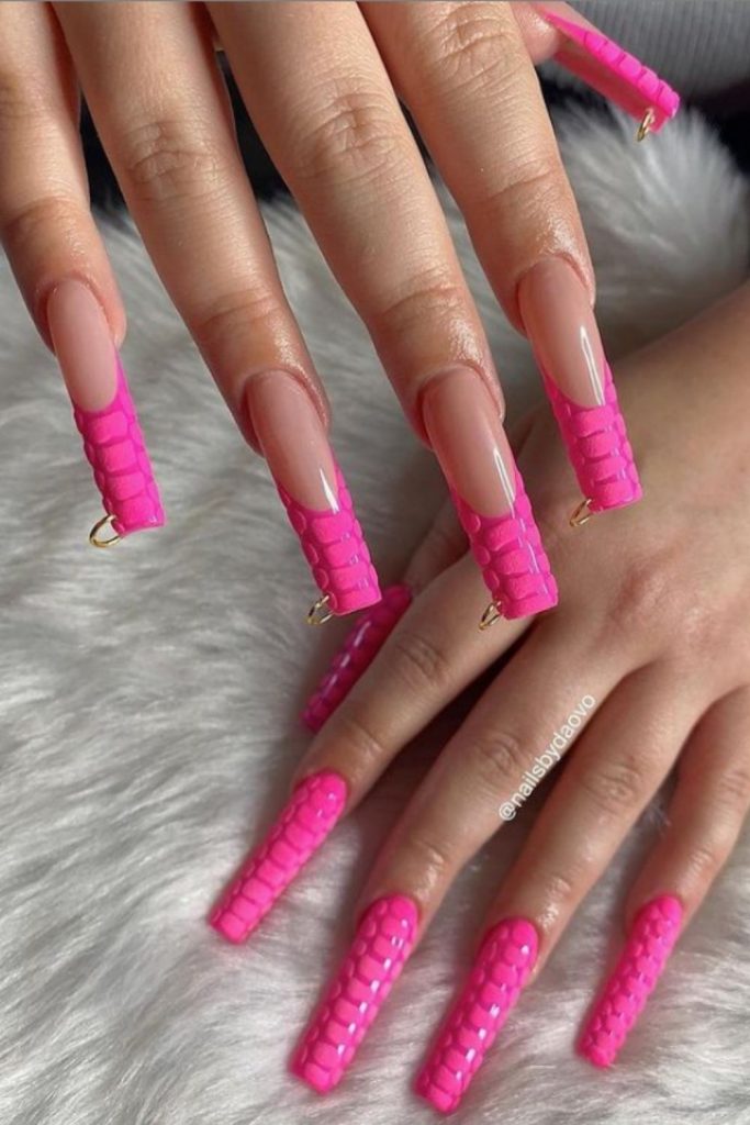 Best Acrylic Pink Coffin Nails Design Ideas To Try