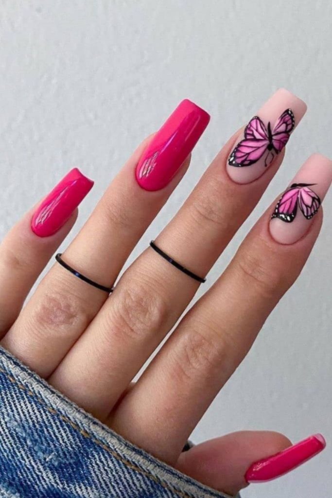 Best acrylic pink coffin nails design ideas to try 2021!