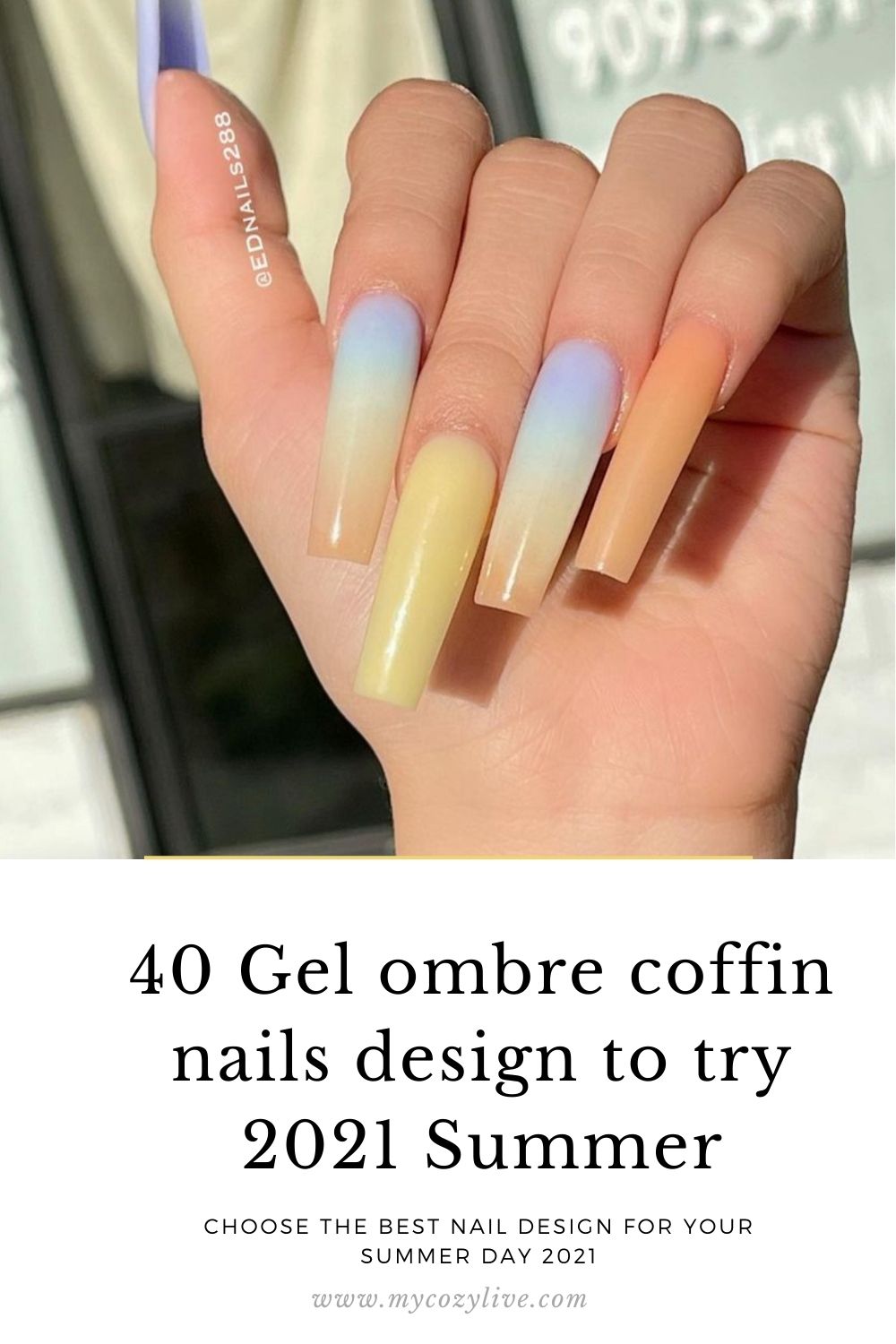 39 Best Gel Coffin Nails Design 21 For Summer Nails To Try