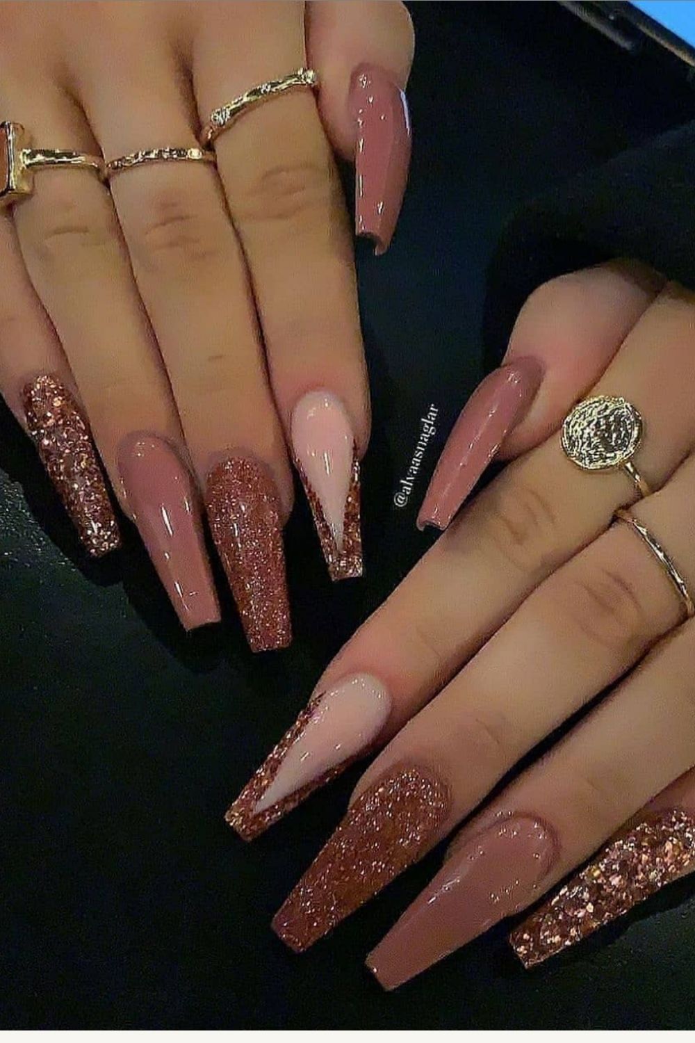 Acrylic Glitter coffin nails designs for Summer 2021!