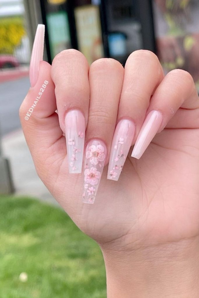 39 Best gel coffin nails design 2021 for Summer nails  to try!