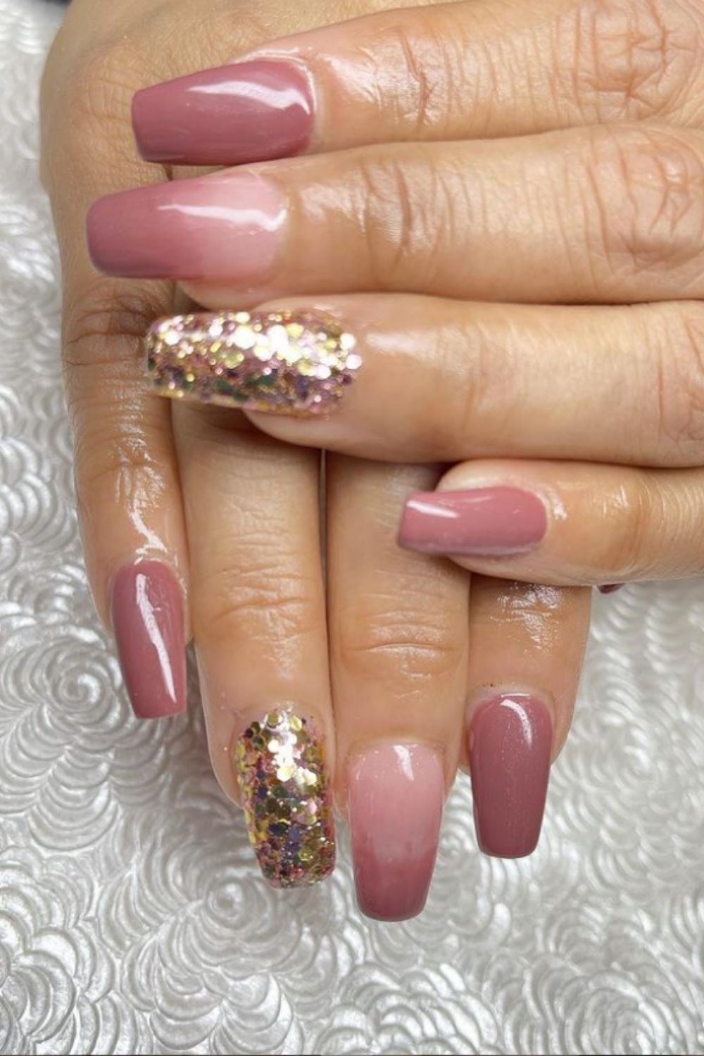 Glitter coffin nails designs and ideas for your summer nails