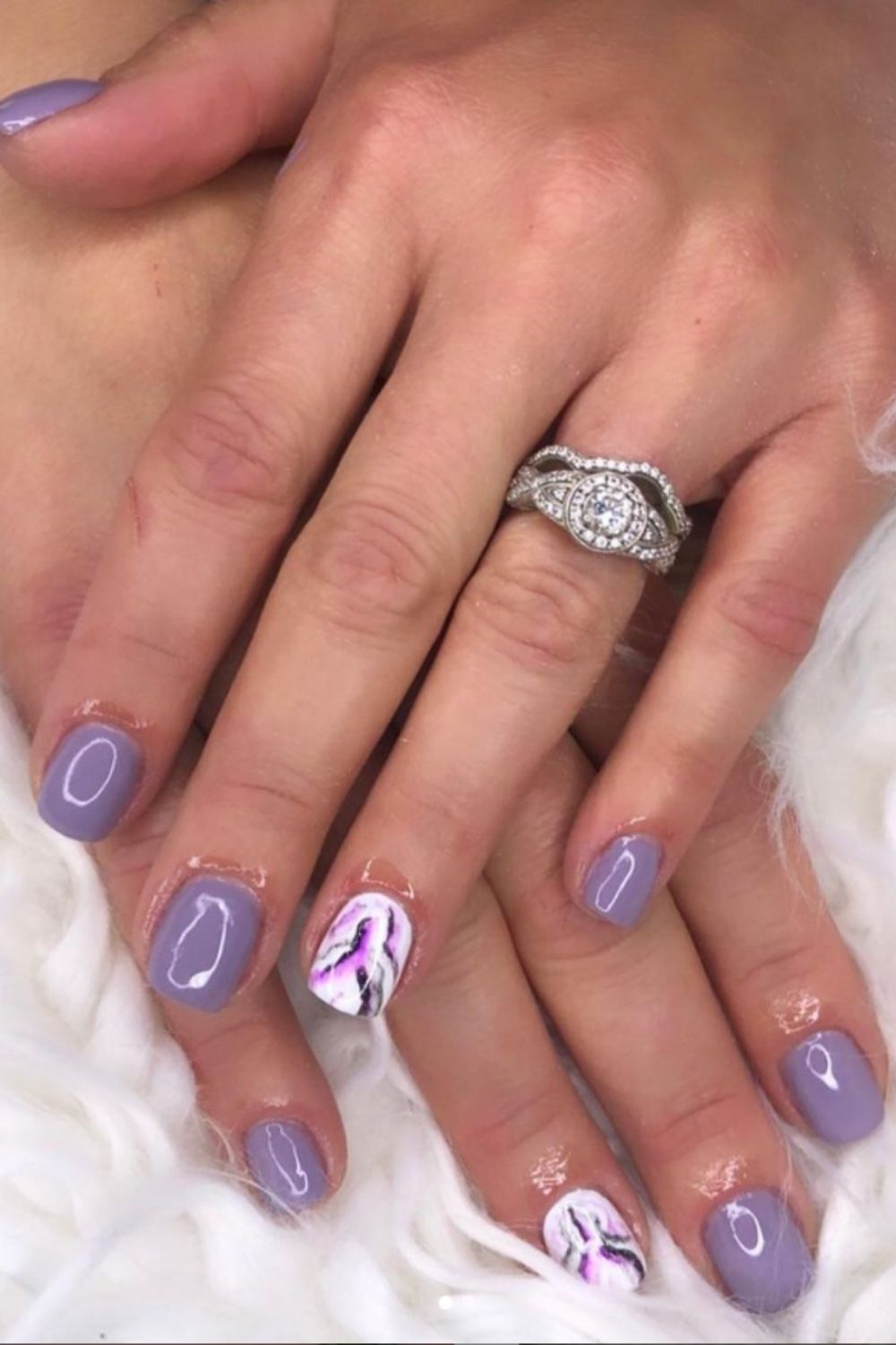  Purple nails for summer nail colors become a hit in the summer holiday.