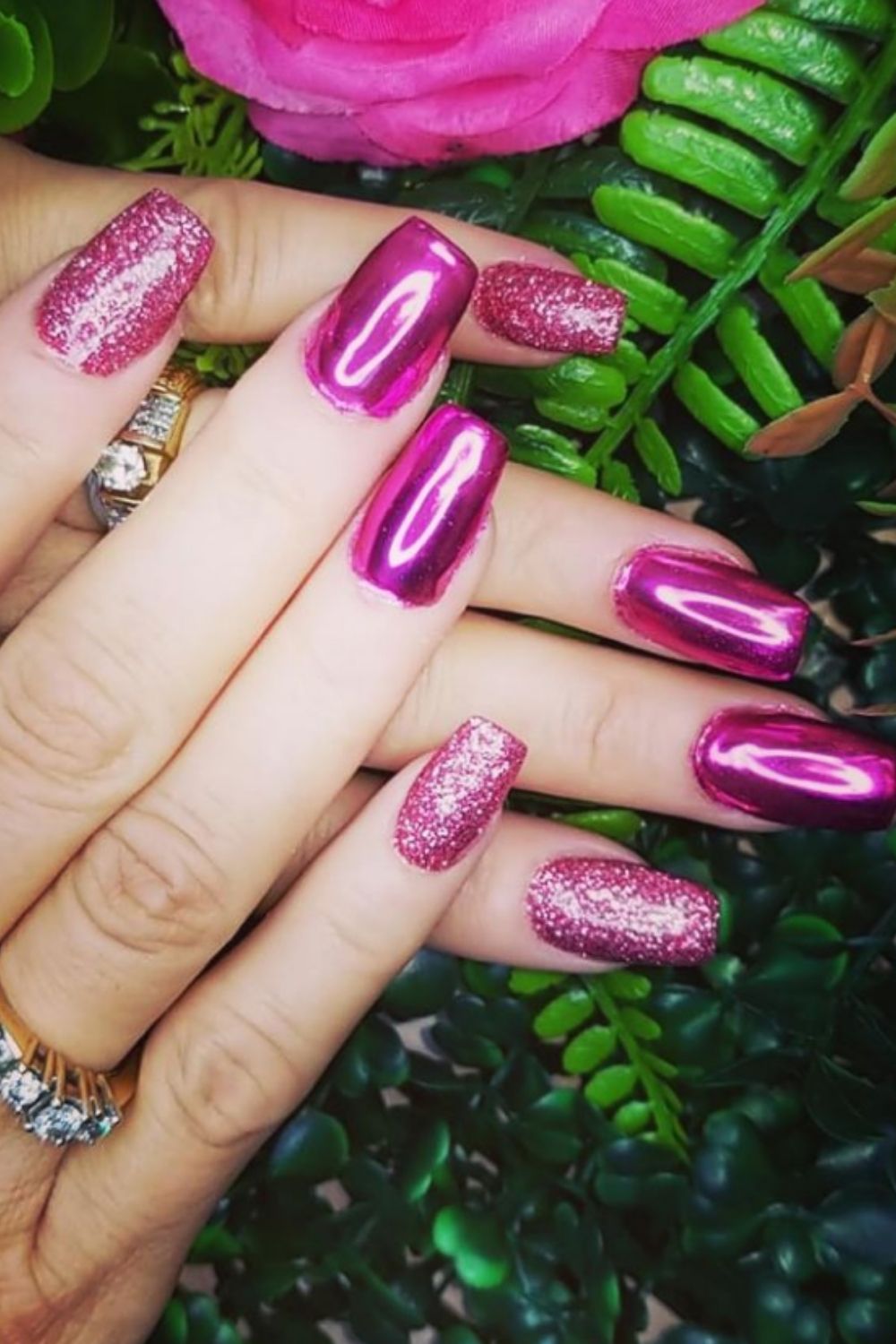 Glitter coffin nails designs and ideas for your summer nails