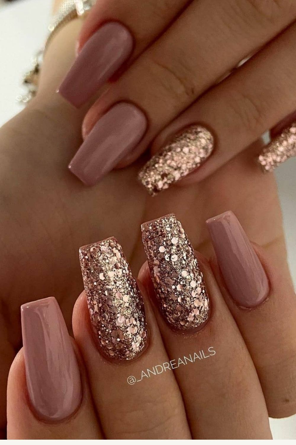 Acrylic Glitter coffin nails designs for Summer 2021!