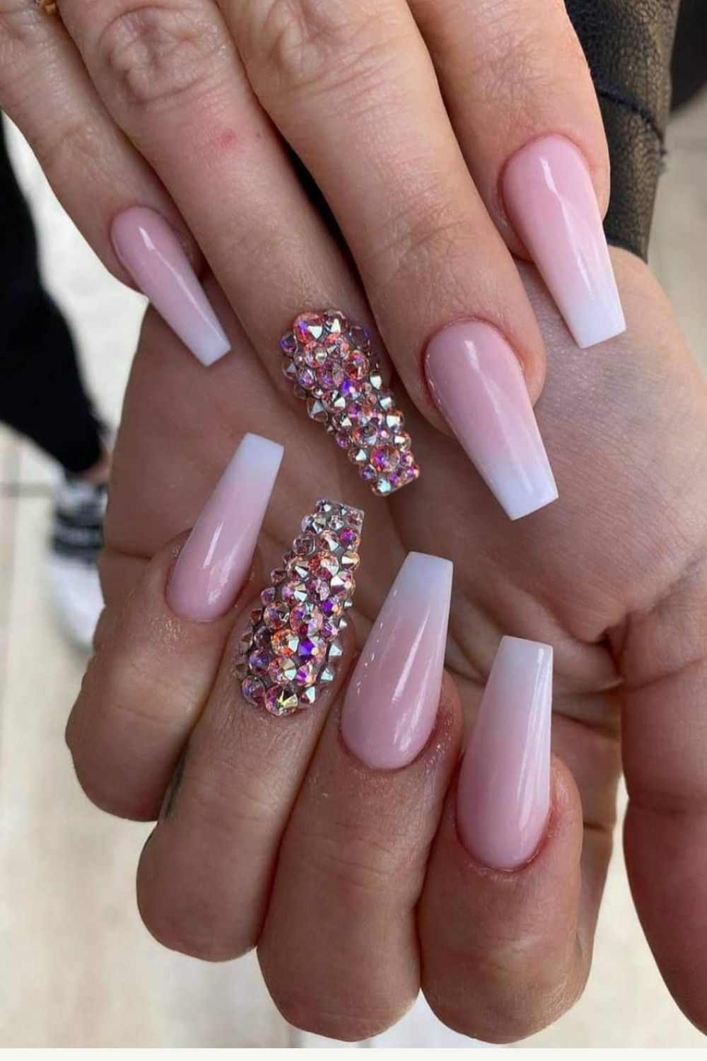 Acrylic Glitter coffin nails designs for Summer 2021!