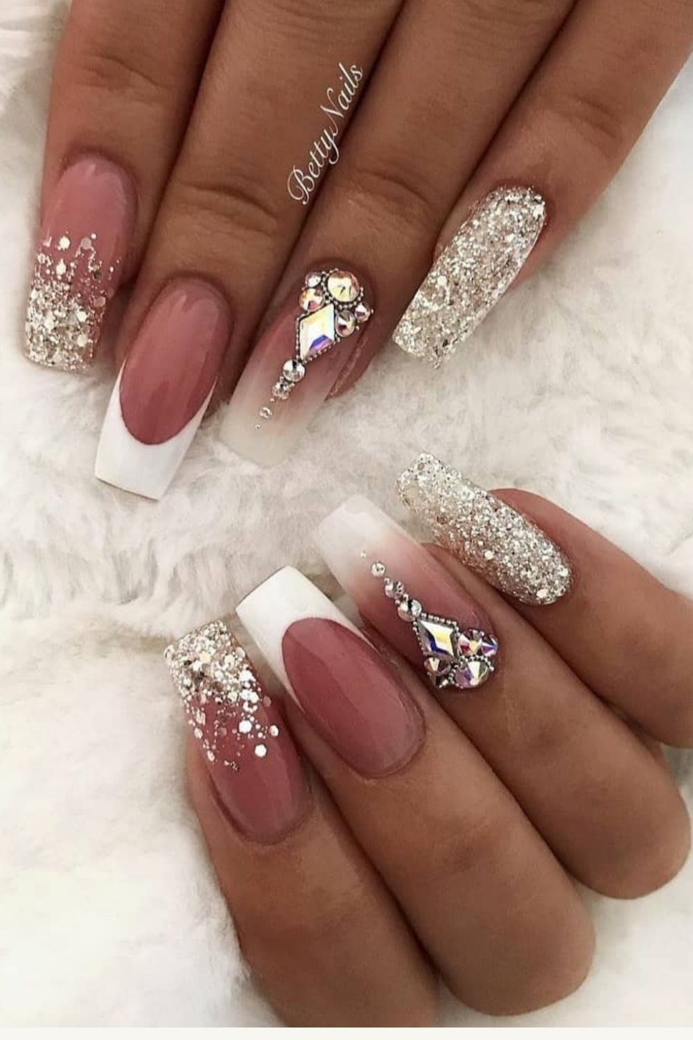 Acrylic Glitter coffin nails designs for Summer 2021!