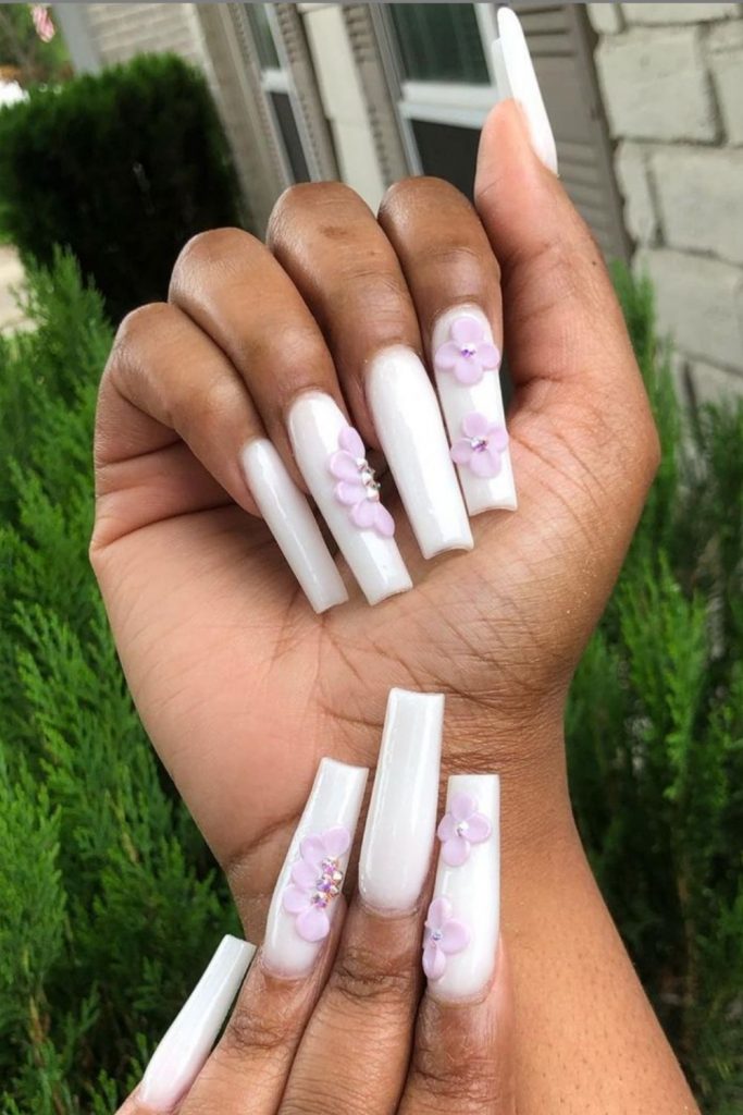 39 Best gel coffin nails design 2021 for Summer nails  to try!