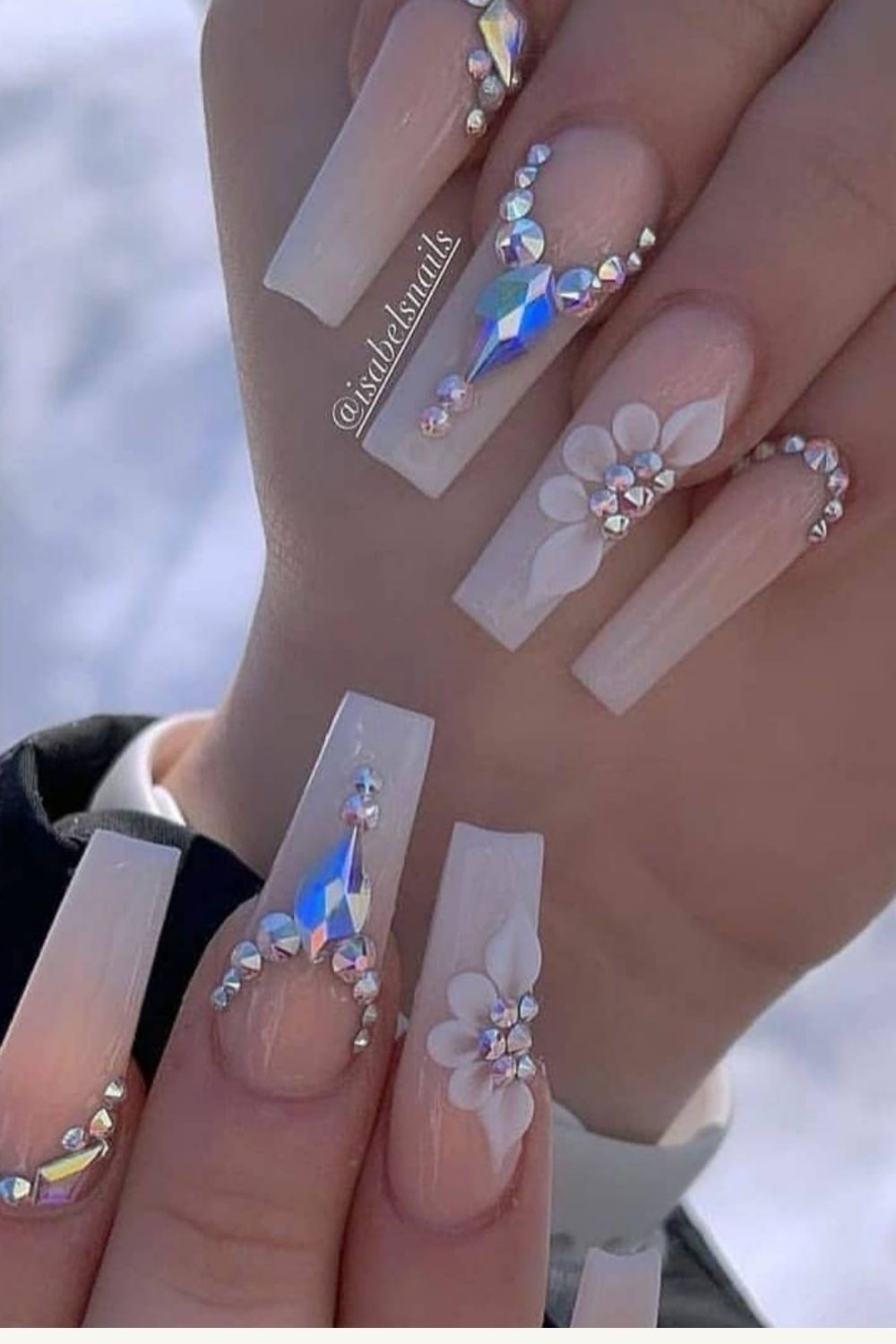 Acrylic Glitter coffin nails designs for Summer 2021!