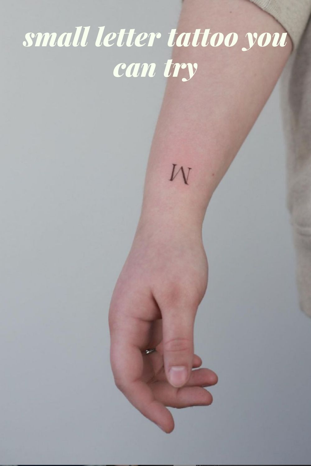 The trend  of small letter tattoo ideas and designs 2021