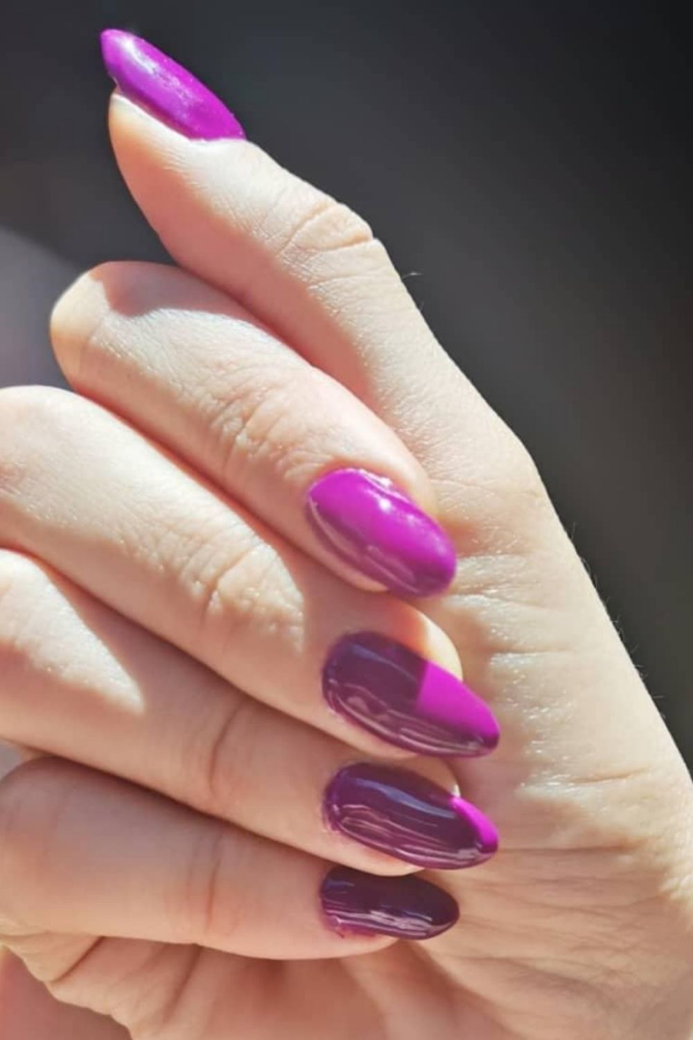  Purple nails for summer nail colors become a hit in the summer holiday.