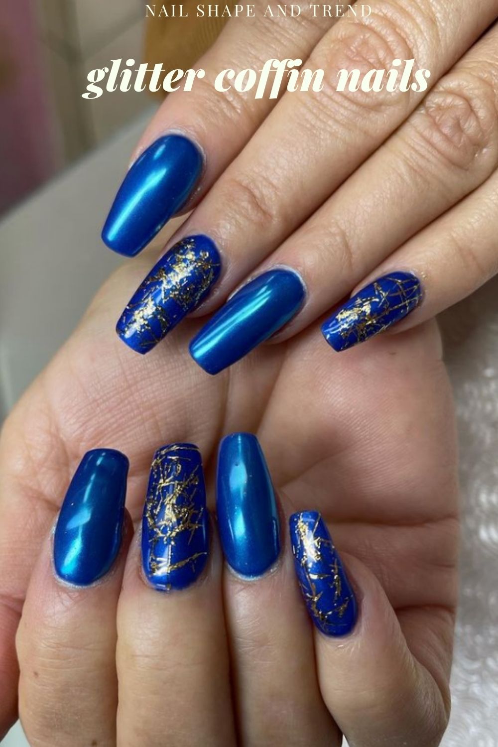 Glitter coffin nails designs and ideas for your summer nails