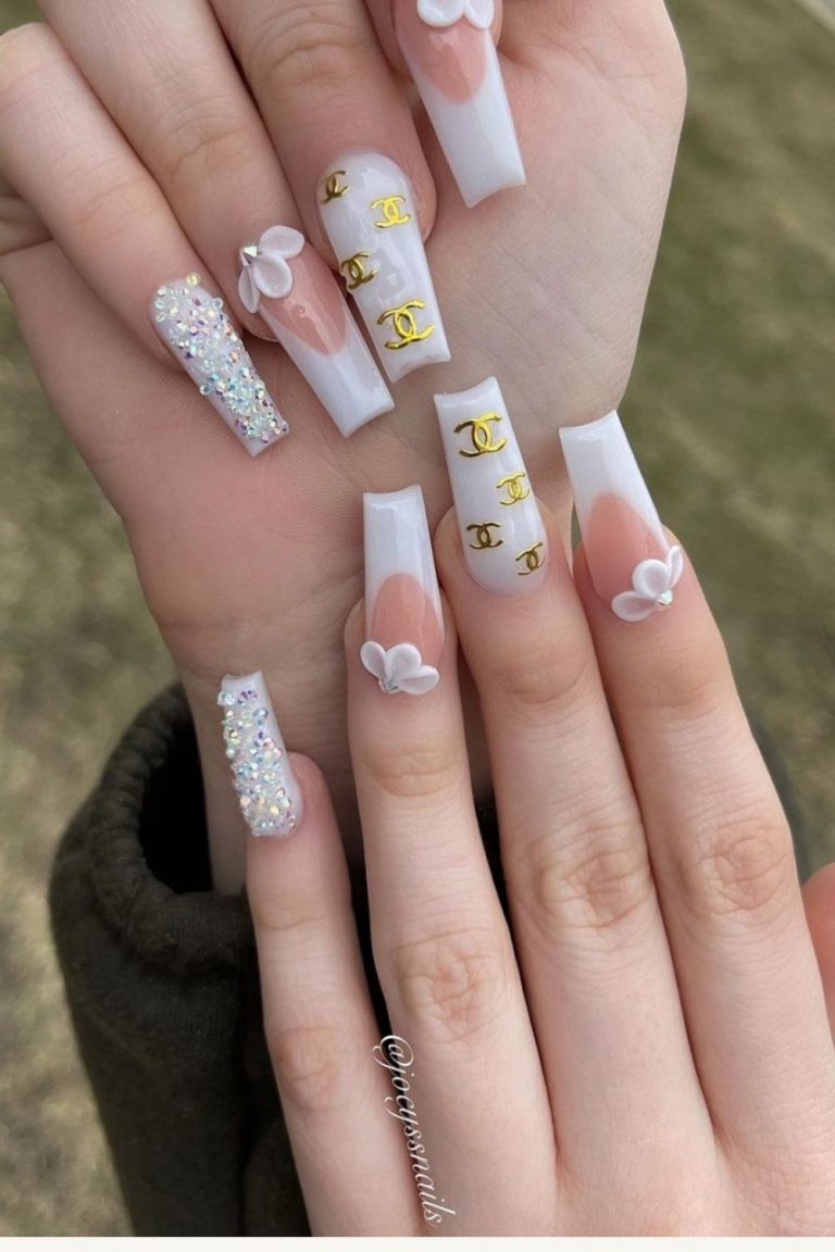 42 Acrylic Glitter coffin nails designs for Summer 2021!