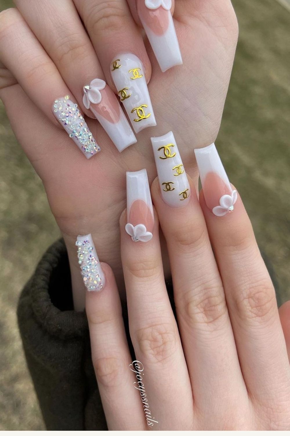 Acrylic Glitter coffin nails designs for Summer 2021!