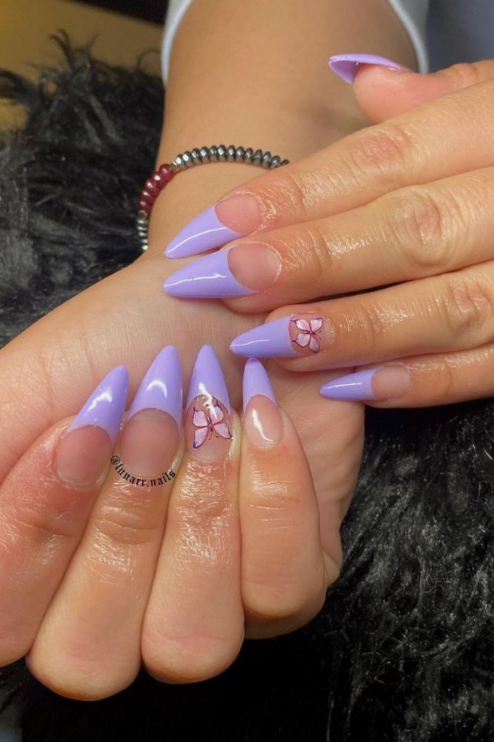  Purple nails for summer nail colors become a hit in the summer holiday.