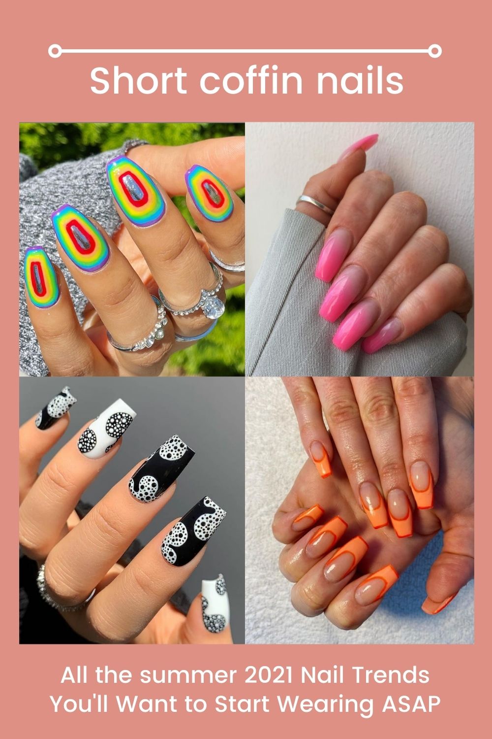 Short coffin nails | All the 2021 Nail Trends You'll Want to Wear ASAP 