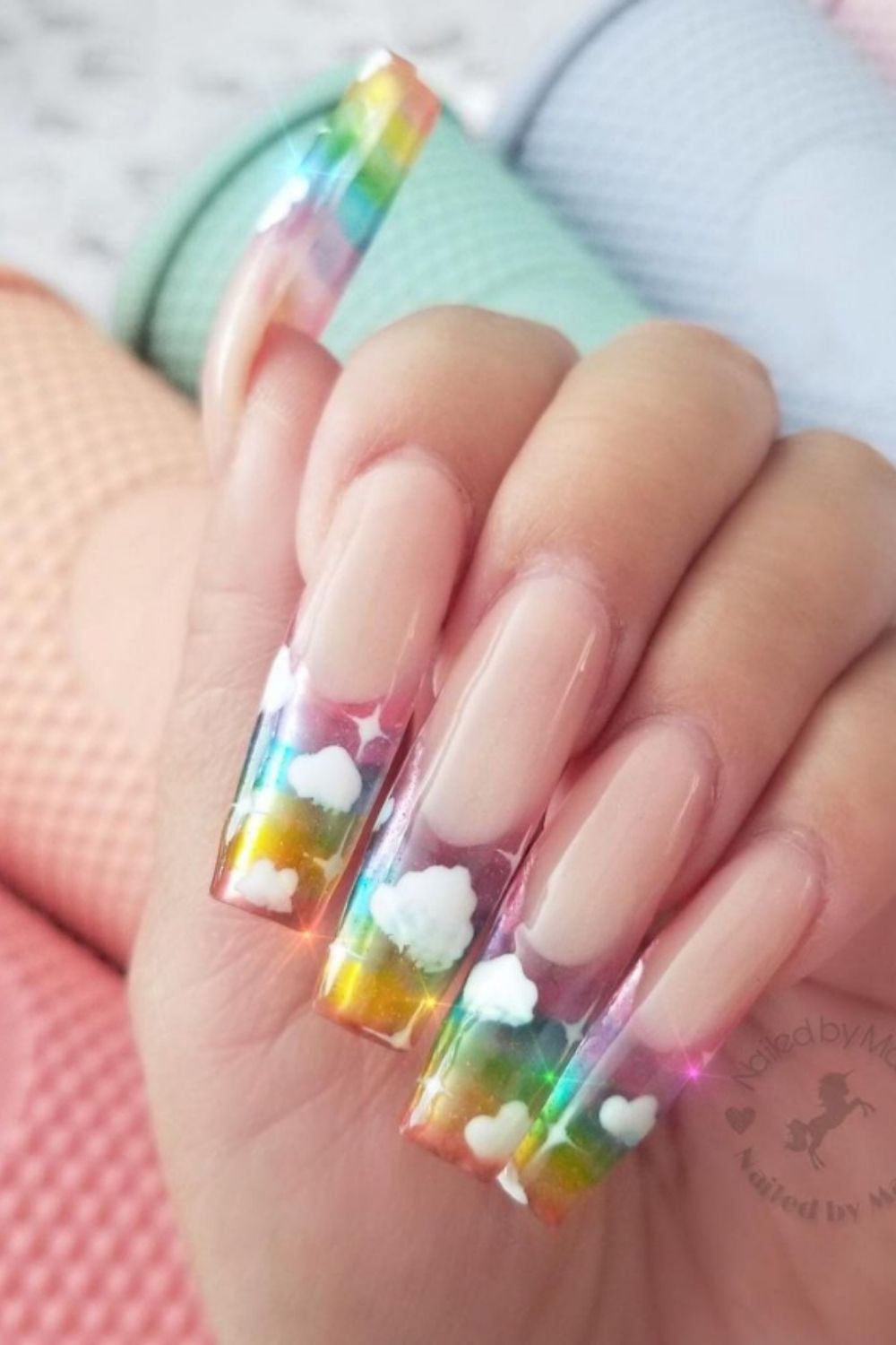 Awesome Summer Coffin Nails You'll Want To Try 2021!