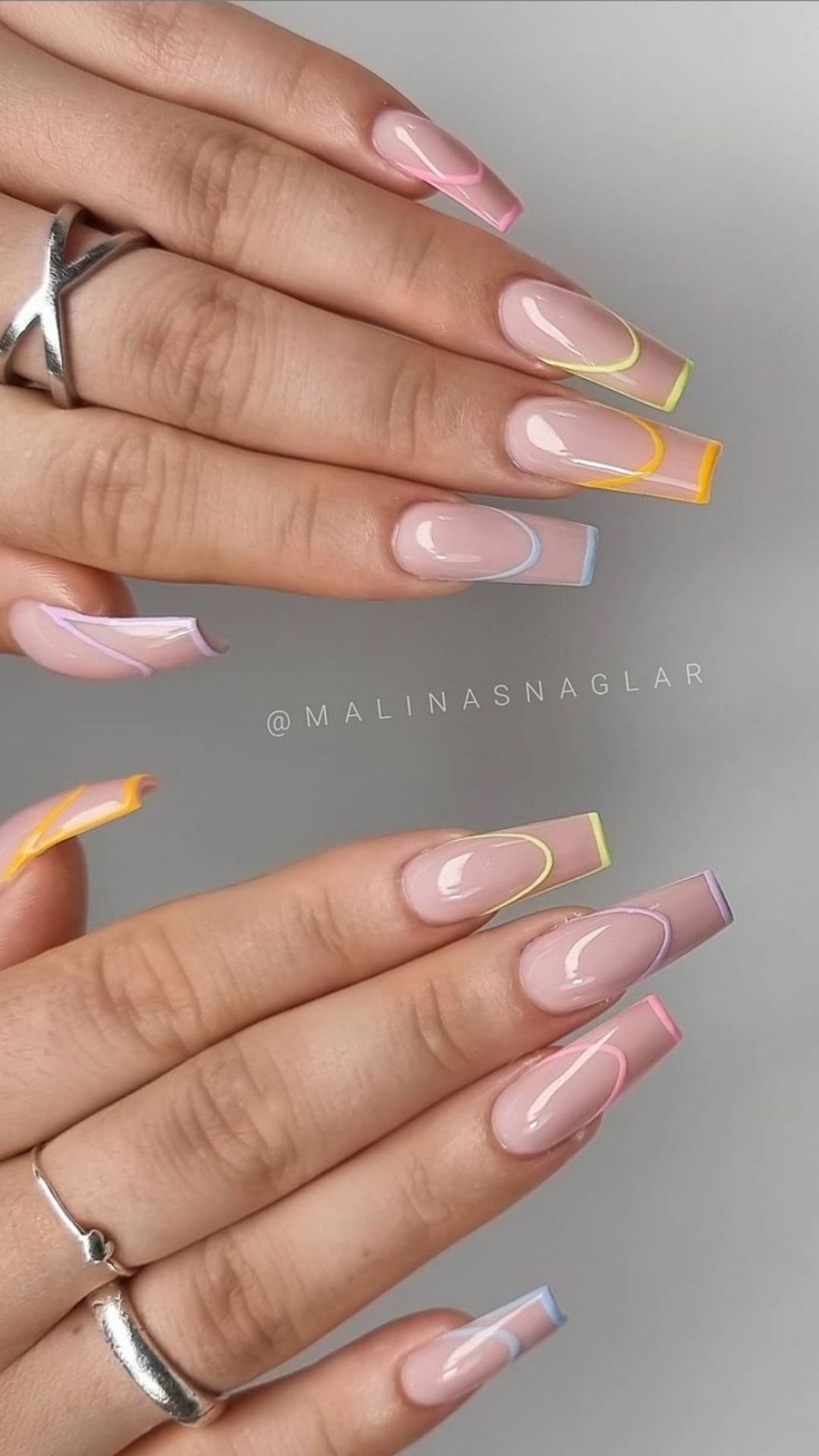 65+ Colored acrylic coffin nails for Summer and Fall 2021! Page 10 of