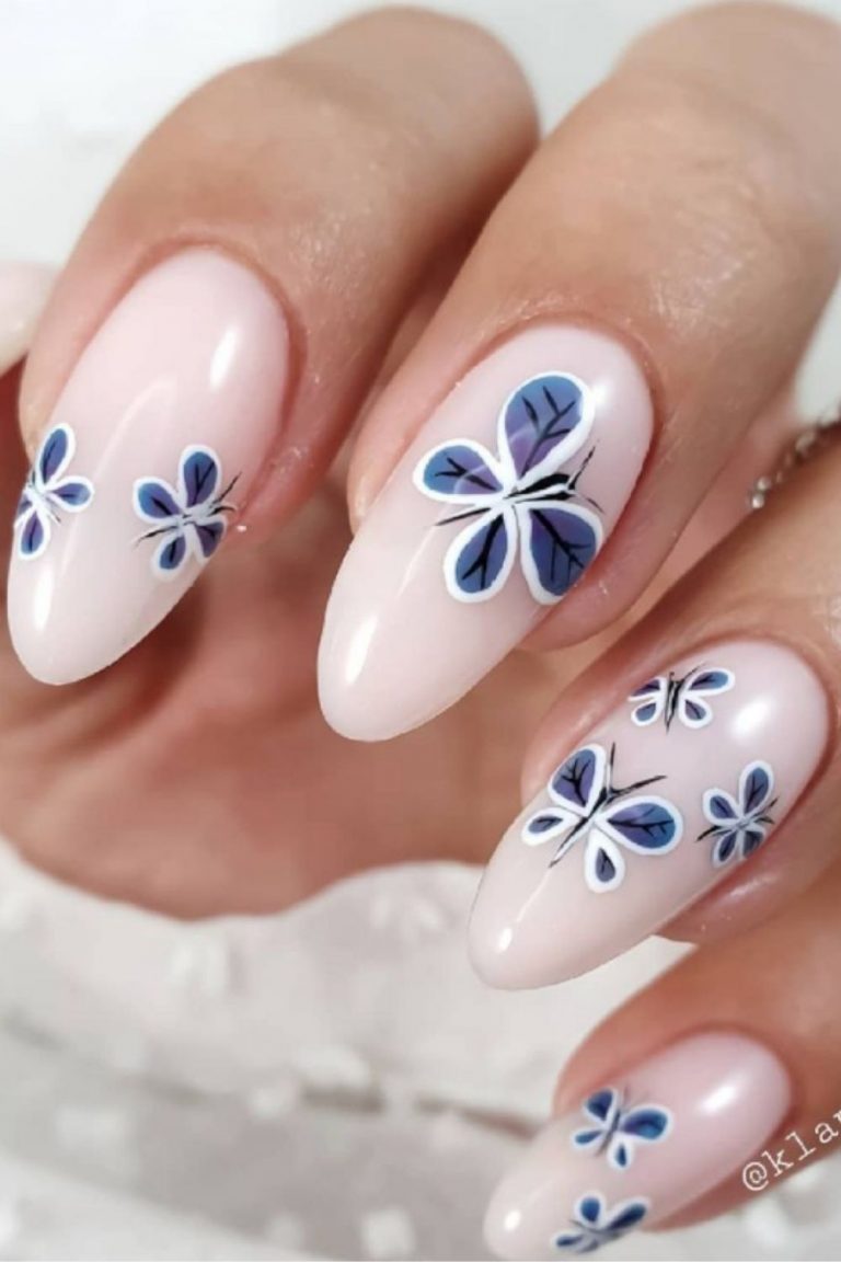 Butterfly nails | best acrylic nails art design for 2021