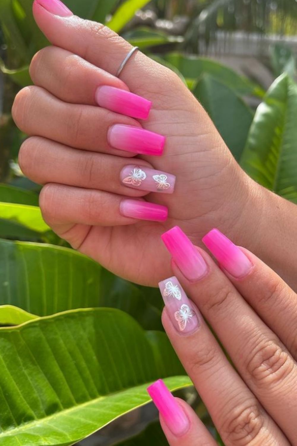 Pink ombre nails | the Millennial Version of a French Manicure