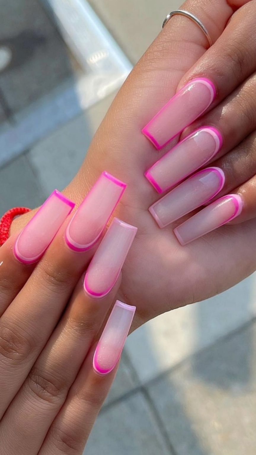 65+ Colored acrylic coffin nails for Summer and Fall 2021! Page 18 of