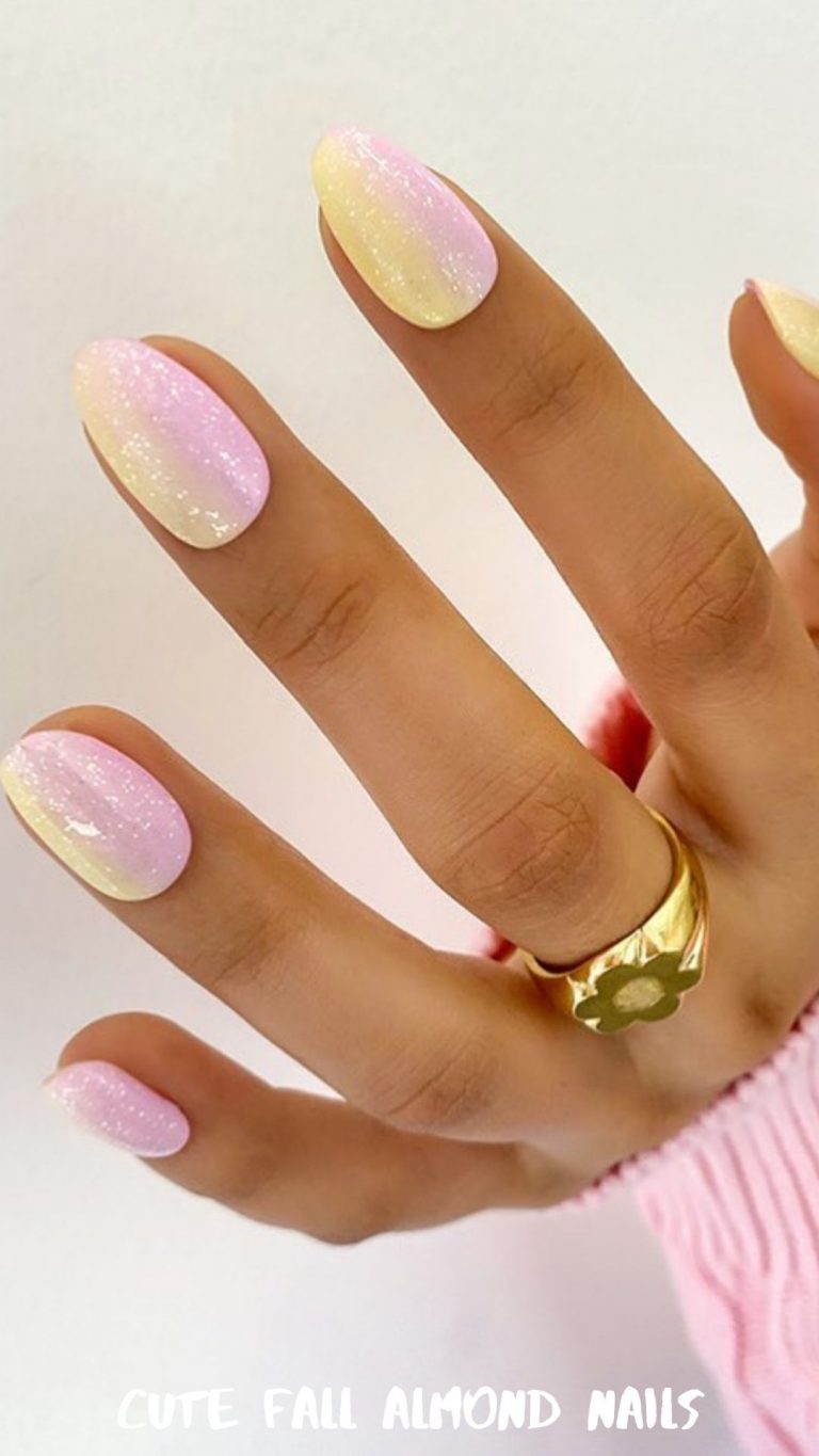 38 Best Short almond nail designs and Fall nail colors 2021 to try