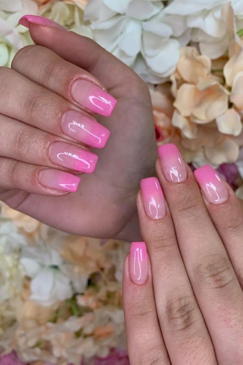 Pink ombre nails | the Millennial Version of a French Manicure