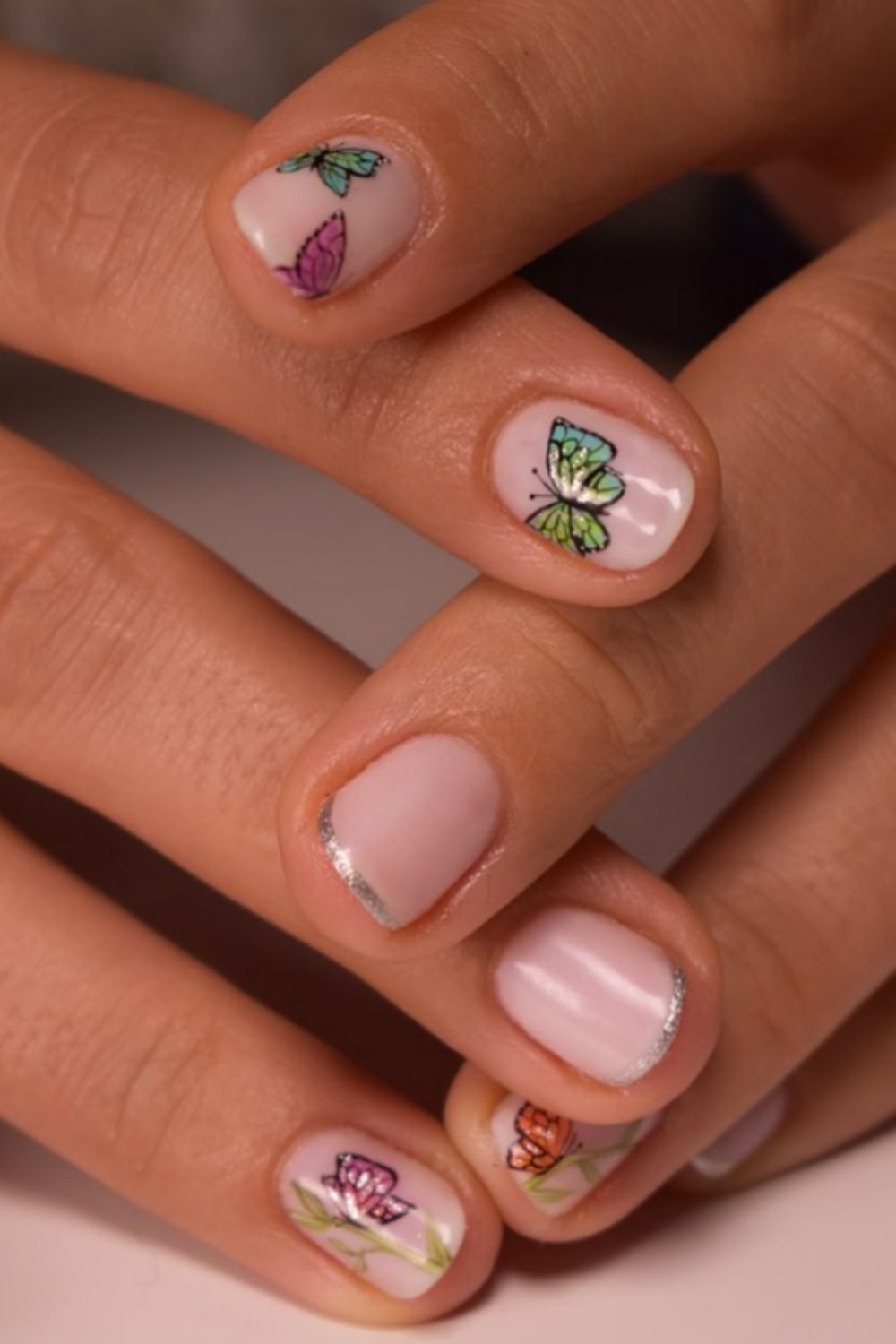 Butterfly nails | best acrylic nails art design for 2021