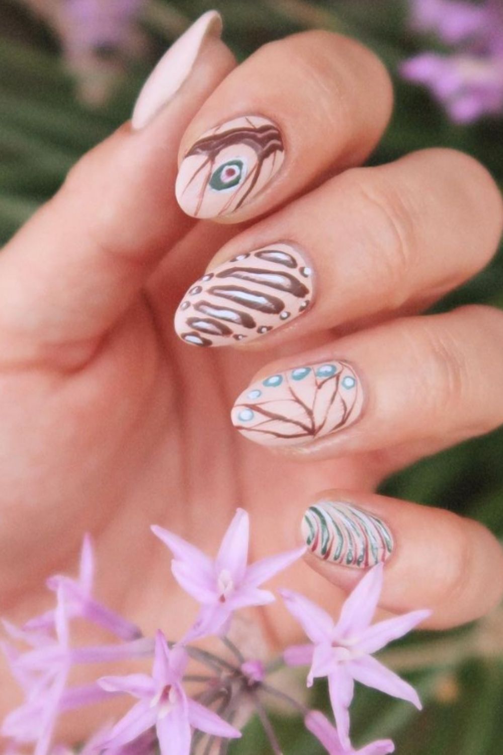 Butterfly nails | best acrylic nails art design for 2021