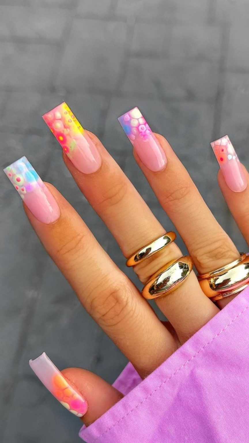 65+ Colored acrylic coffin nails for Summer and Fall 2021! Page 57 of