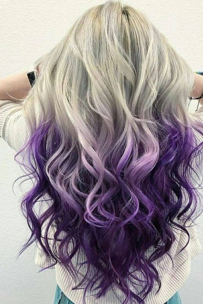 dark purple hair coloring
