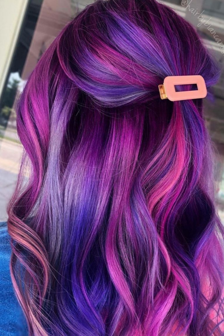 32 Best purple hair color for dark hair to copy ASAP 2021 - Page 5 of 5