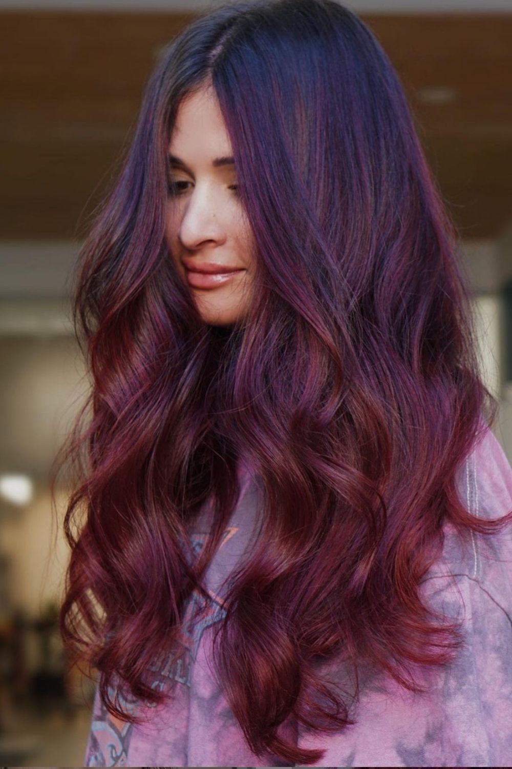 32 Best purple hair color for dark hair to copy ASAP 2021 - Mycozylive.com