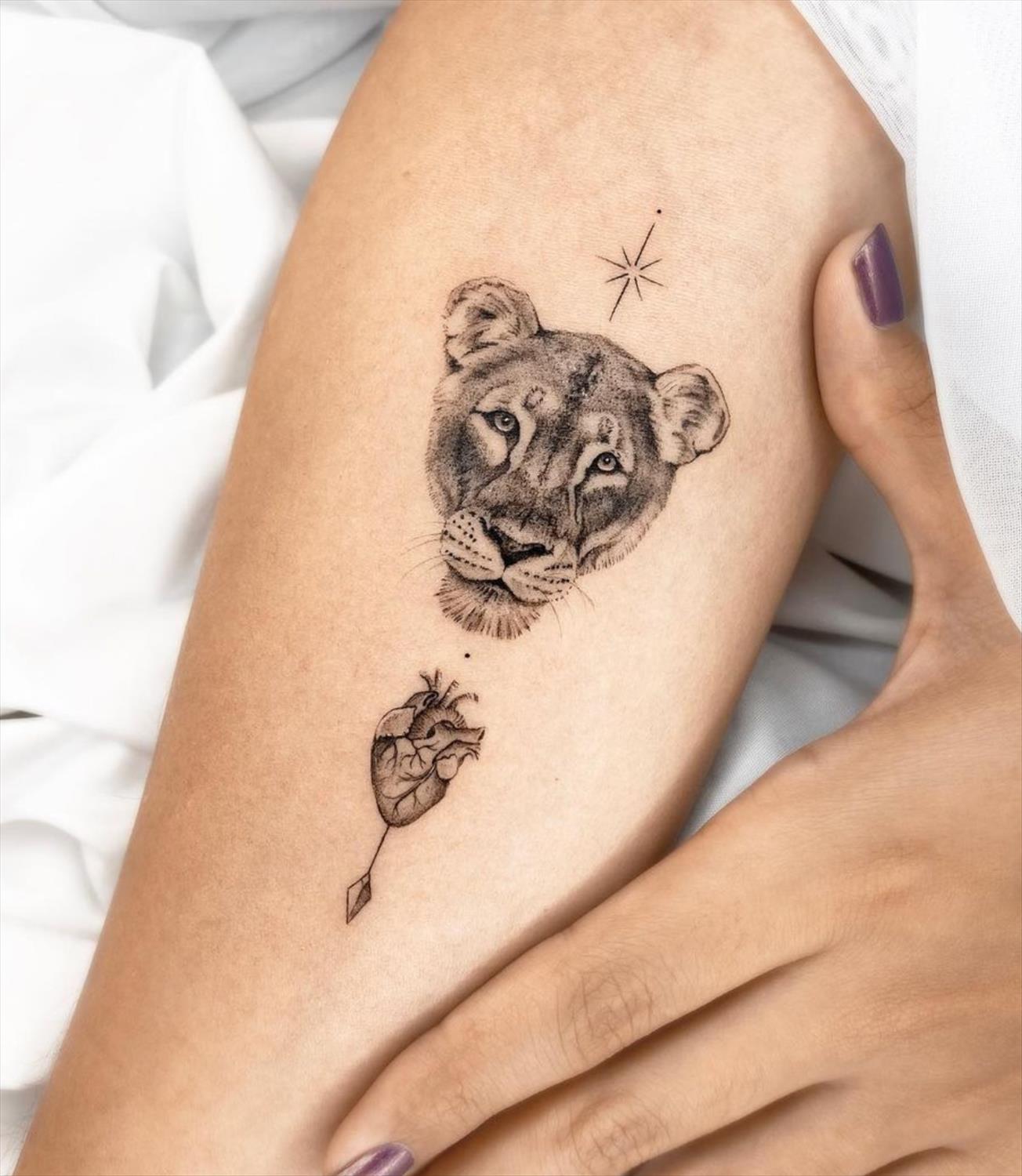 27 Powerful lion tattoo for women with meanings and inspiration