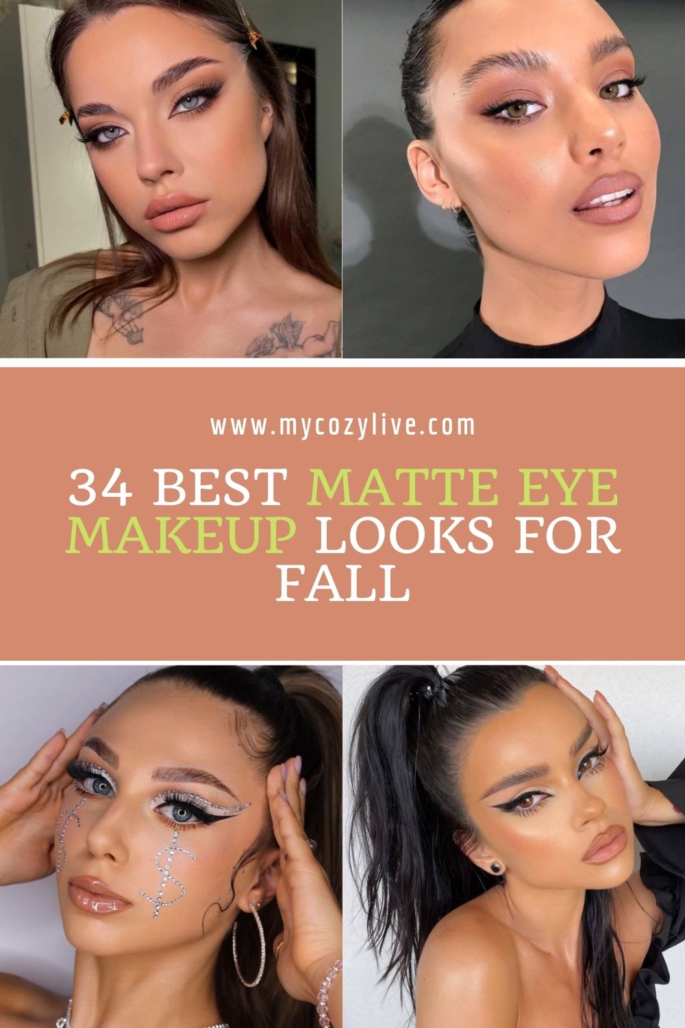 34 Incredible Fall makeup looks with matte eyeshadow ideas 2021