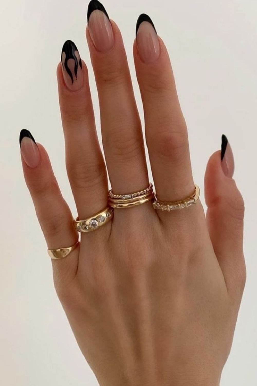 45 Top Homecoming nails with black nails 2021 to try