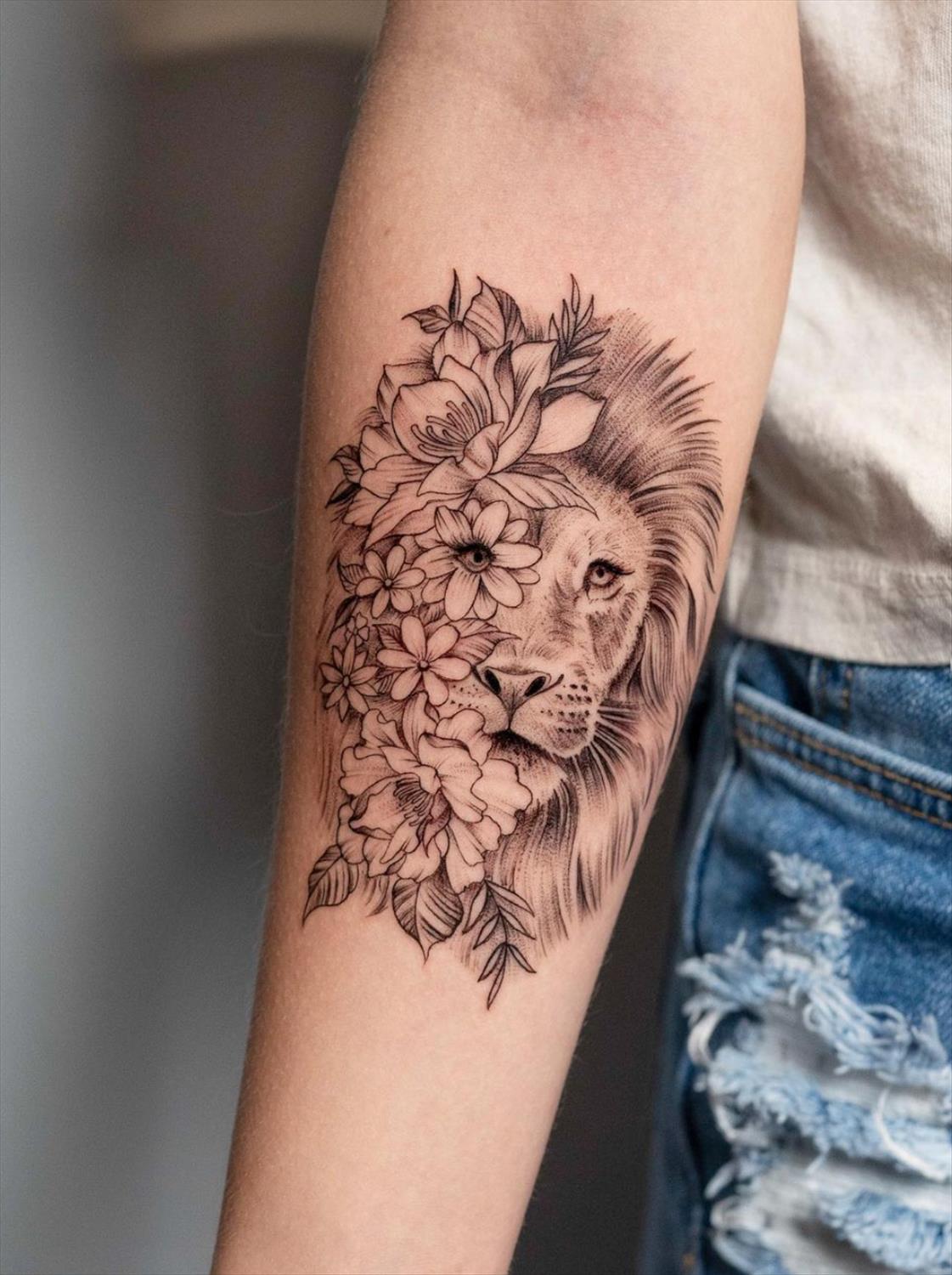 27 Powerful lion tattoo for women with meanings and inspiration