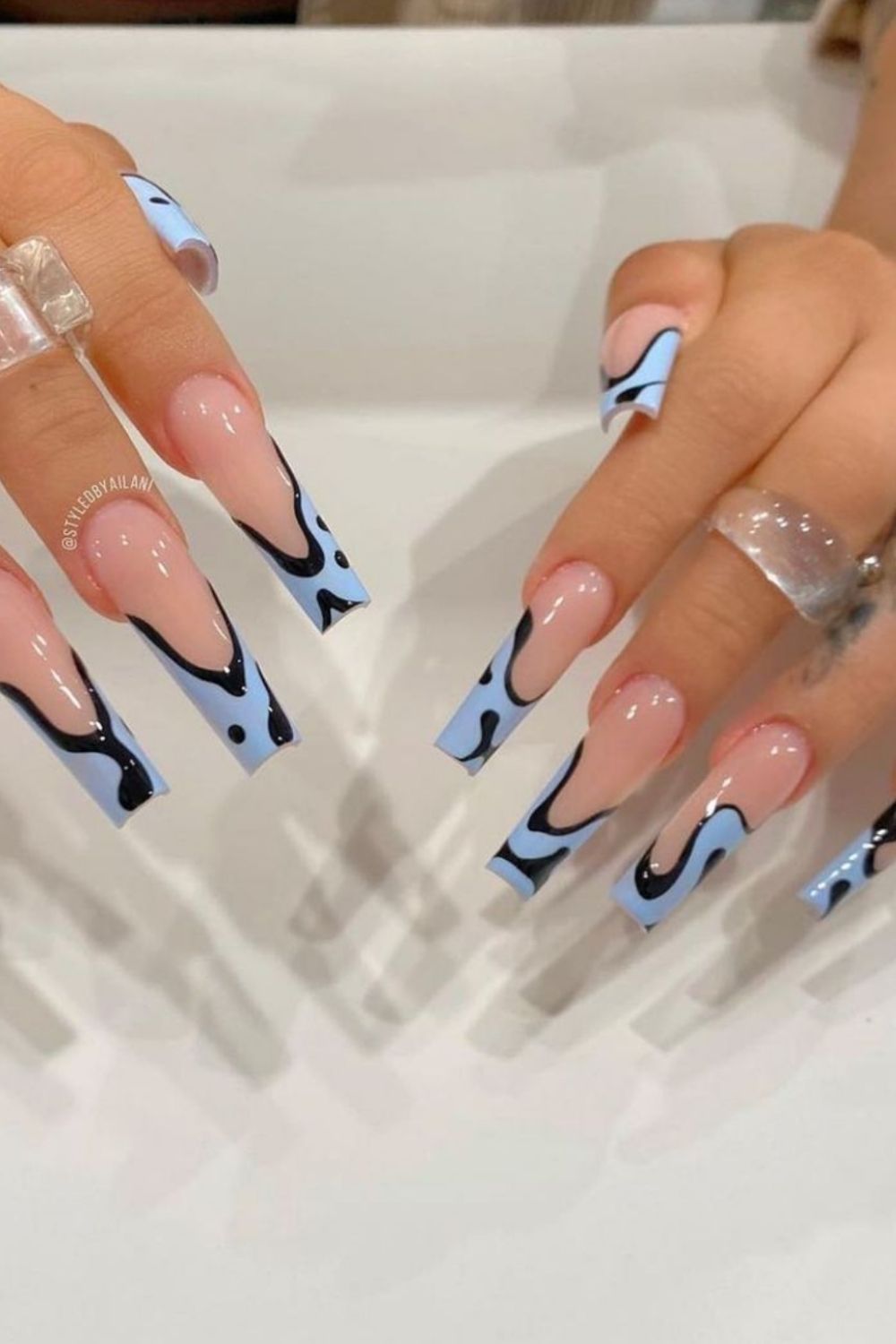 45 Top Homecoming nails with black nails 2021 to try