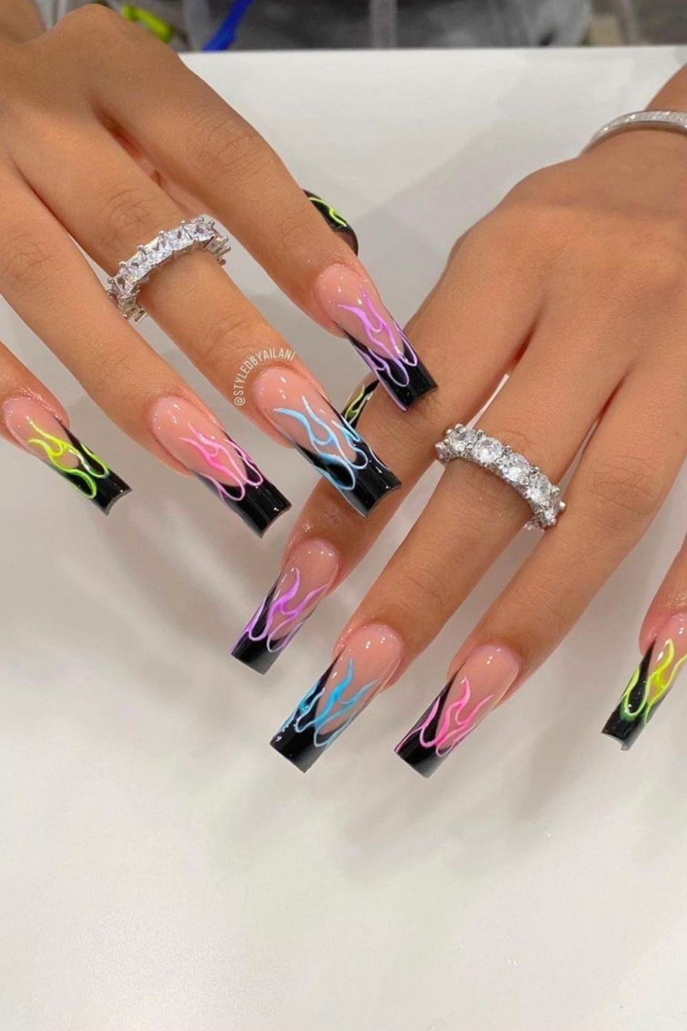 45 Top Homecoming nails with black nails 2021 to try