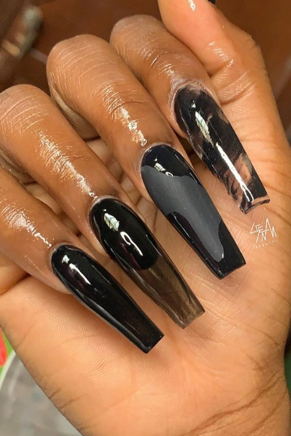 45 Top Homecoming nails with black nails 2021 to try