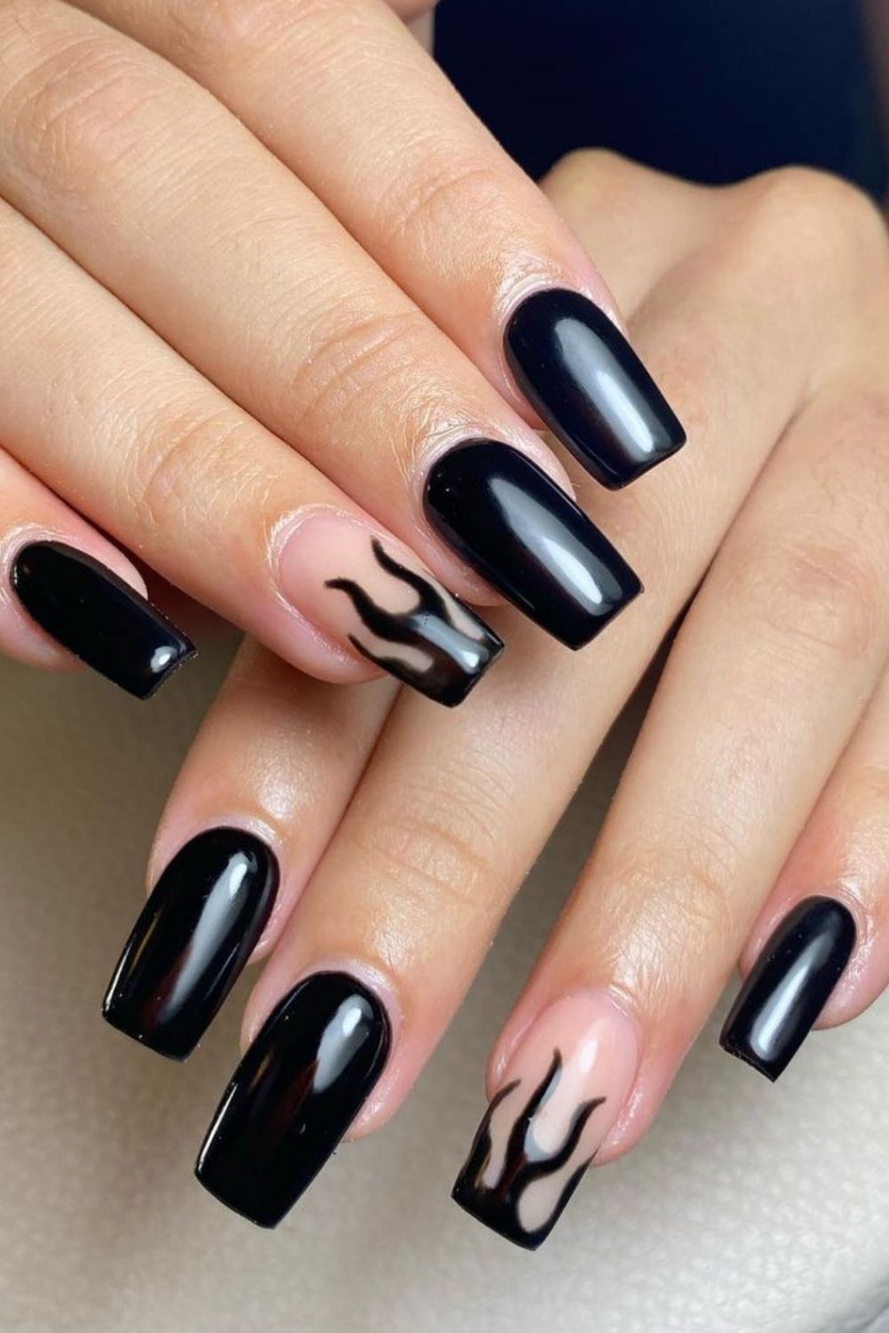 45 Top Homecoming nails with black nails 2021 to try