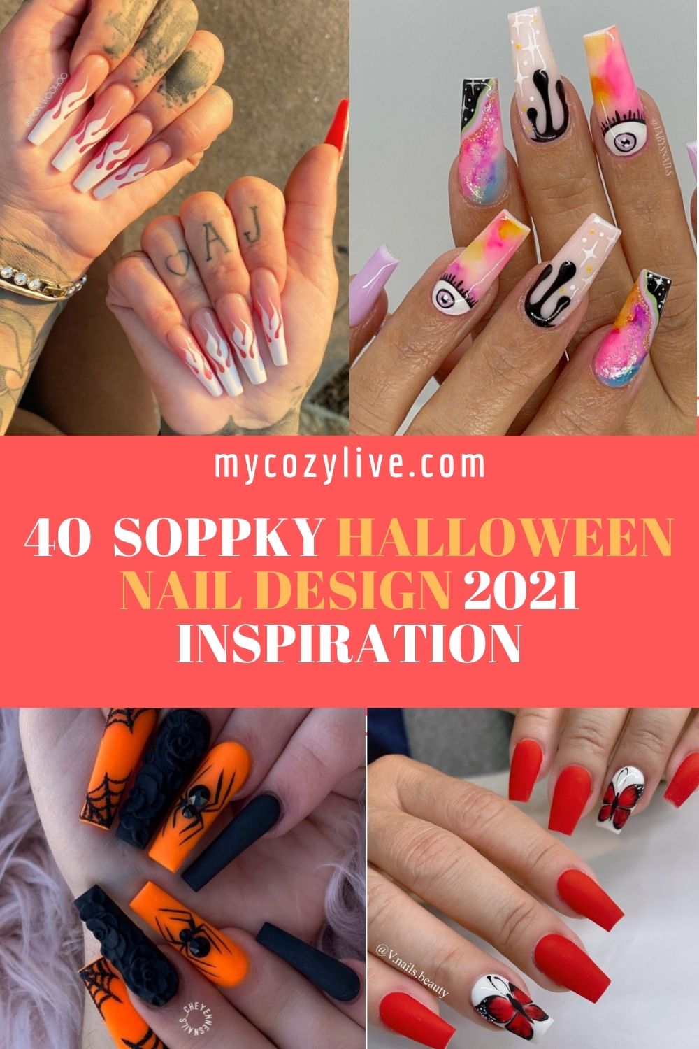 Best Halloween Coffin Nails Ideas 