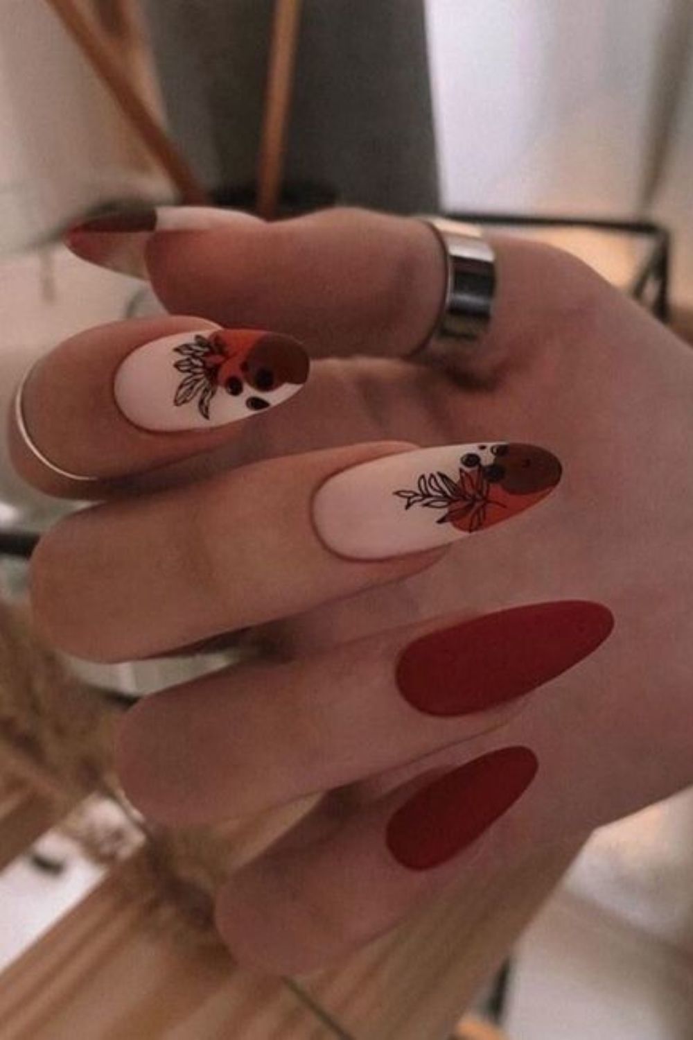 Burgundy nails design | Best winter nail colors 2021 to try