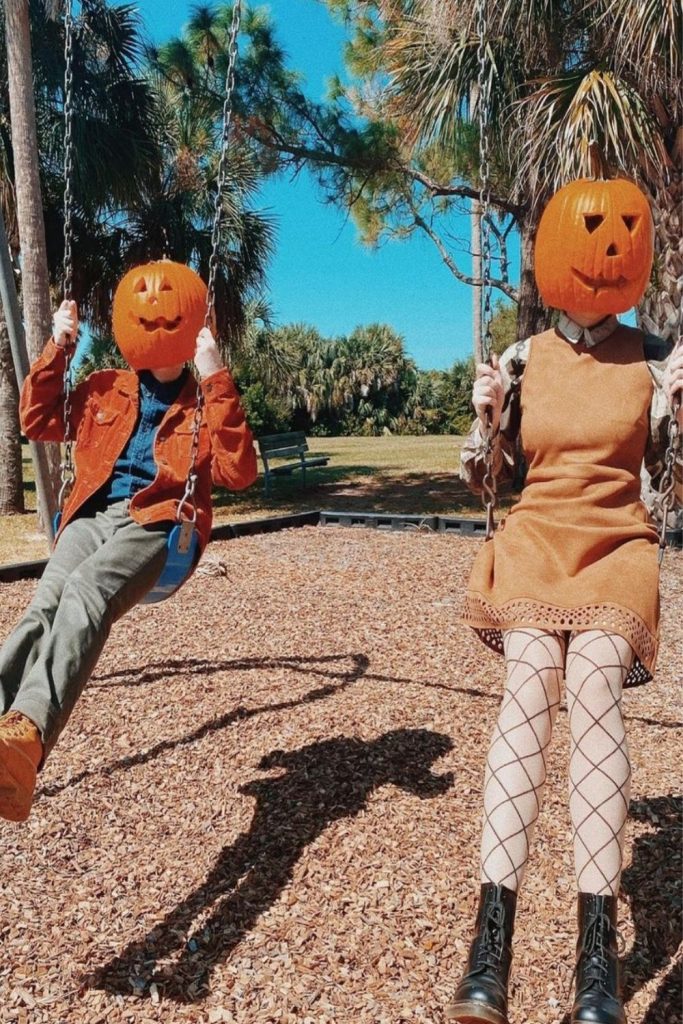 Creative Pumpkin Head Photoshoots Ideas for Halloween 2021