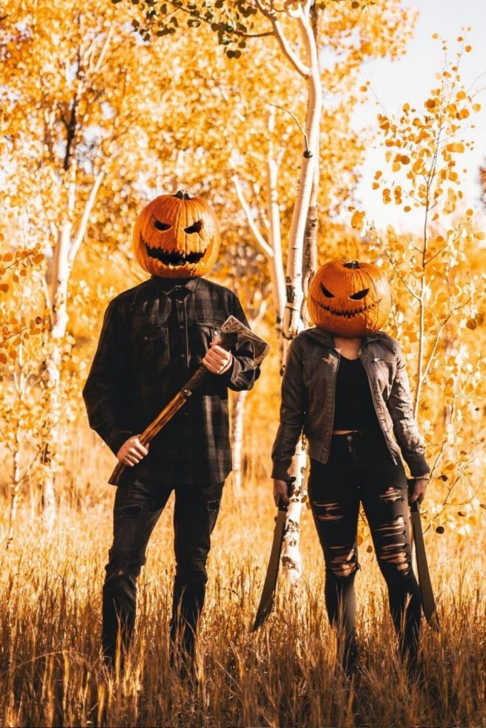 Creative Pumpkin Head Photoshoots Ideas for Halloween 2021