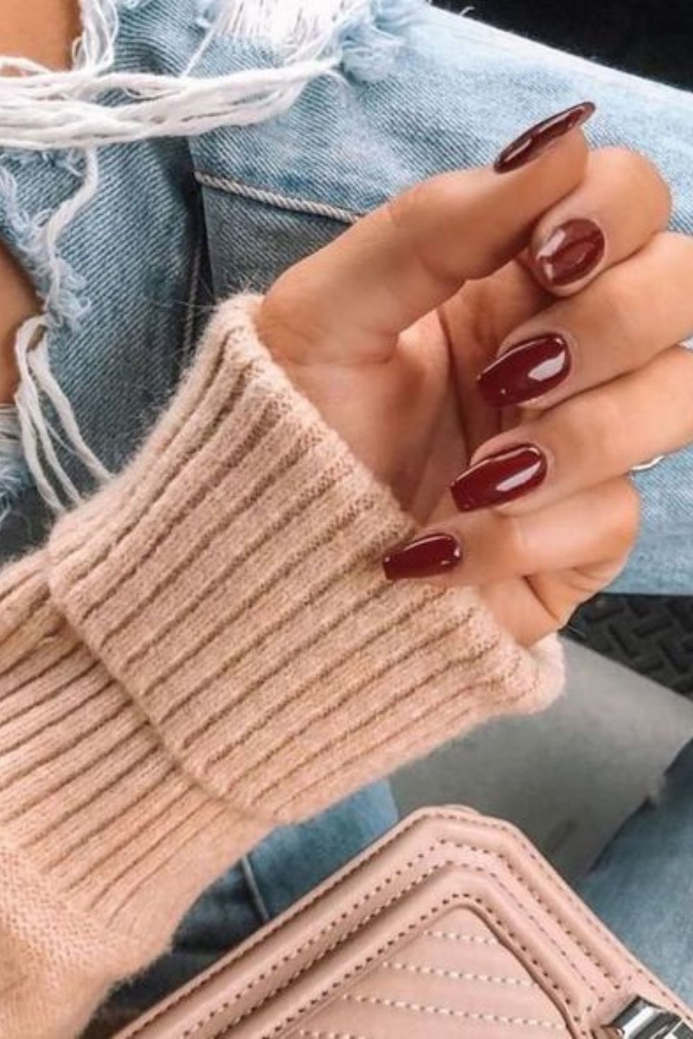 Burgundy nails design | Best winter nail colors 2021 to try