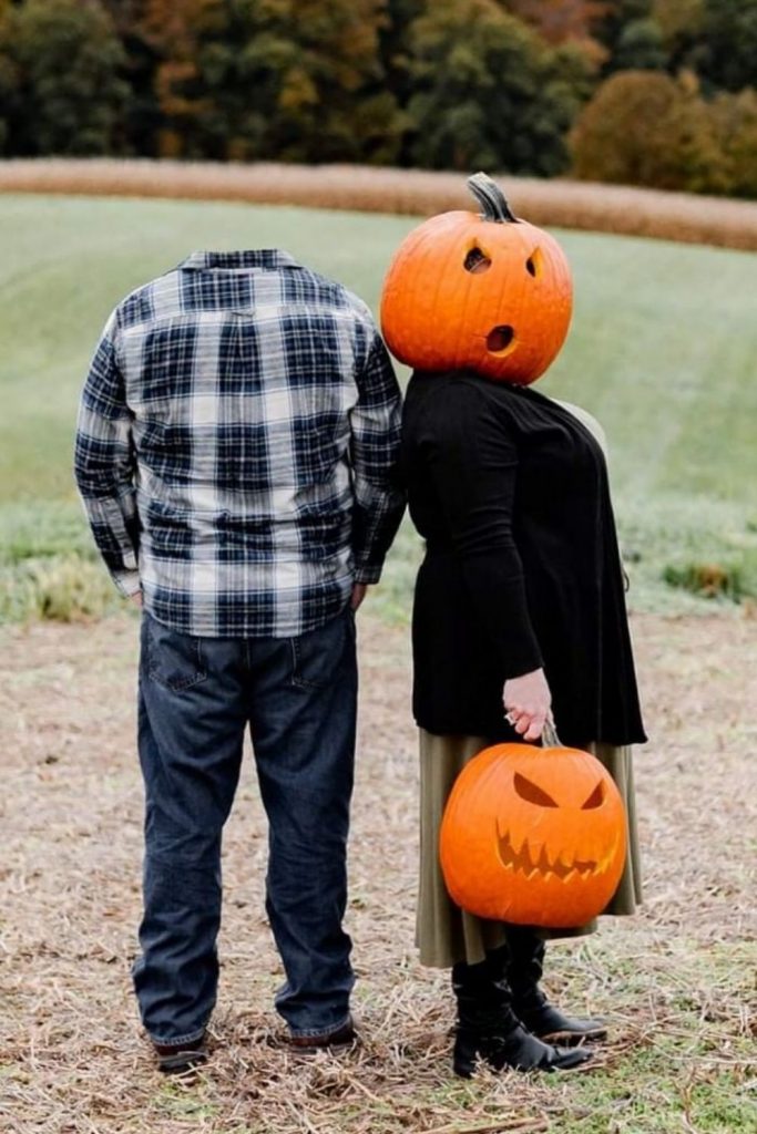 Creative Pumpkin Head Photoshoots Ideas for Halloween 2021