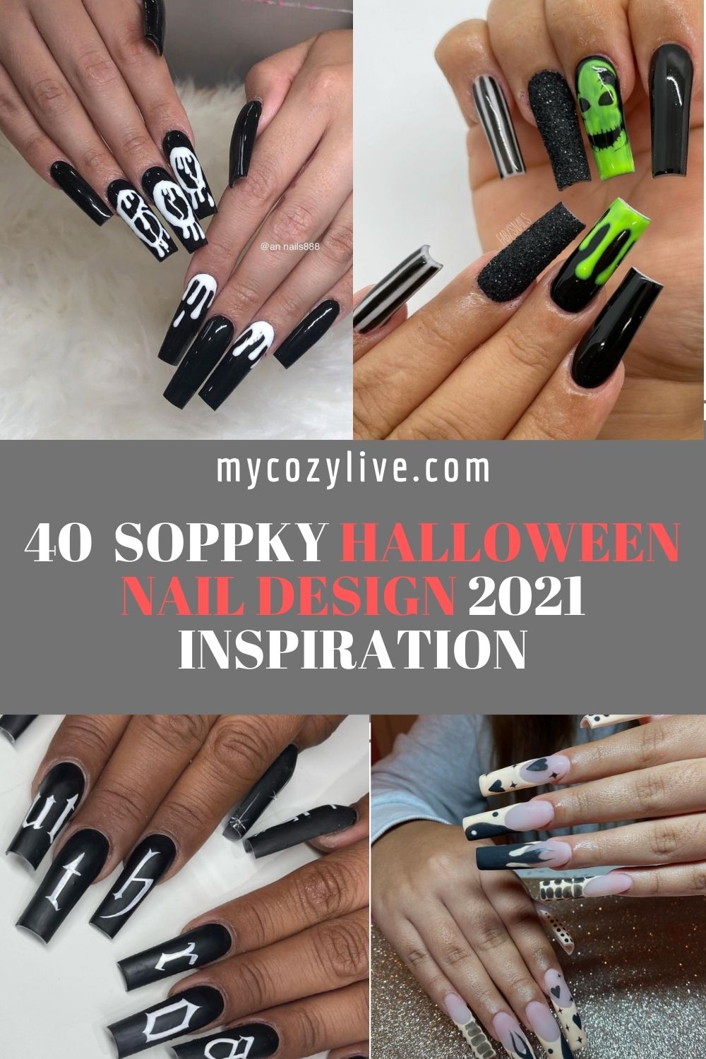 Best Halloween Coffin Nails Ideas 