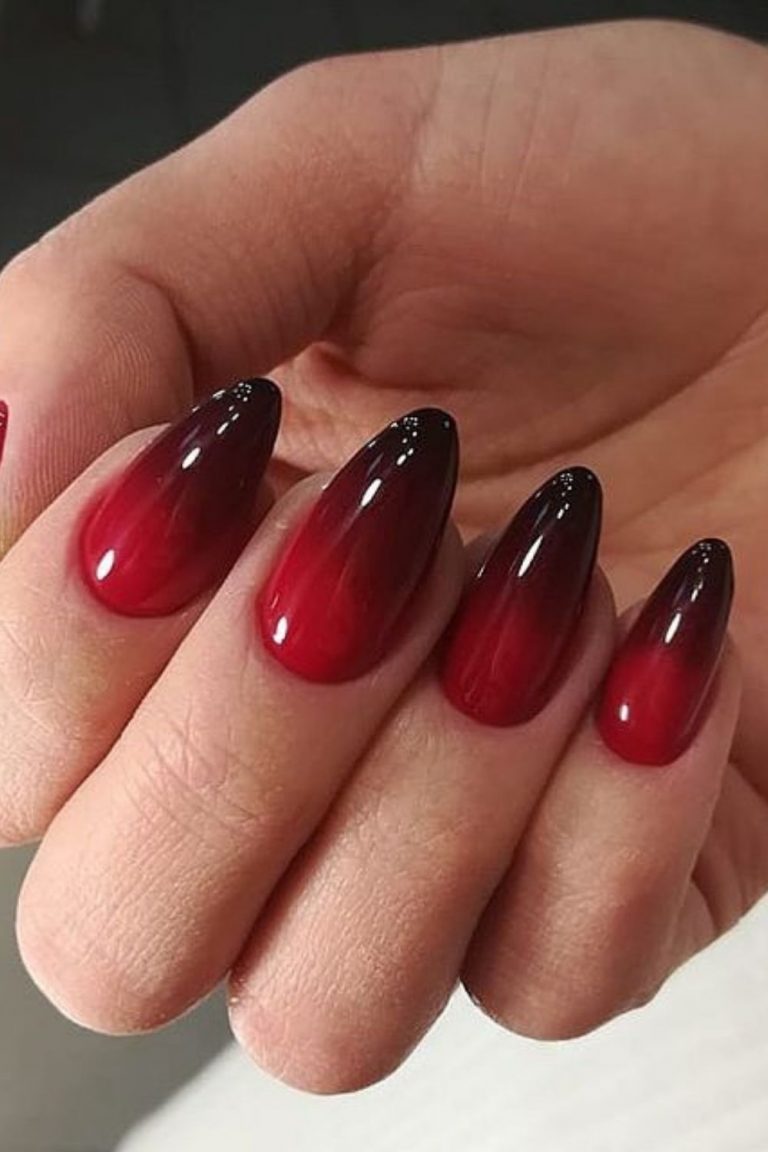 Burgundy nails design | Best winter nail colors 2021 to try - Page 4 of 5 - Mycozylive.com